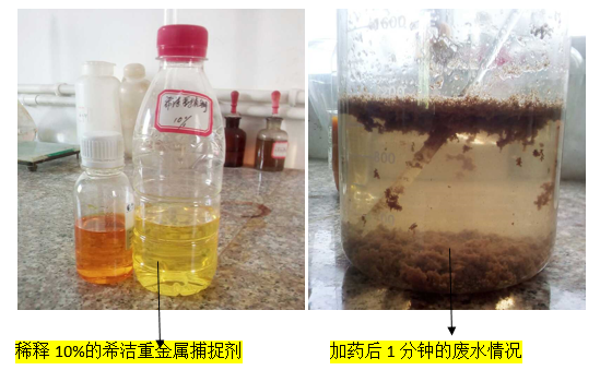 重金属捕捉剂实验效果-AG九游会环保